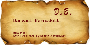 Darvasi Bernadett névjegykártya